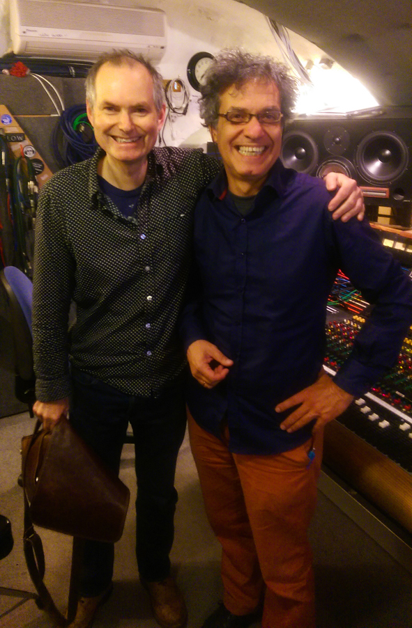 John Parish and Akis Boyatzis in Toybox studio (Bristol, UK)